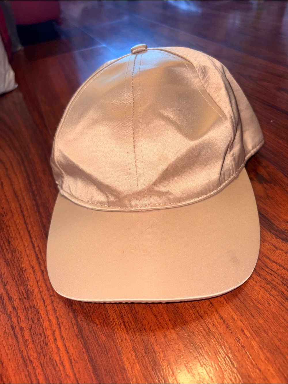H&M Satin Baseball Cap - Beige
